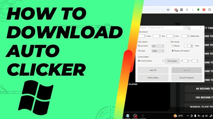 Auto Clicker for Windows 10/11 – Free Download for Canada & USA Users 1 Auto clicker for windows